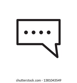 bubble speech icon design template
