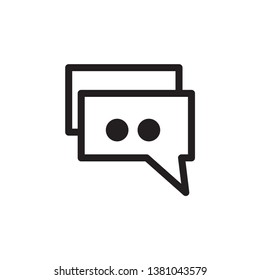 bubble speech icon design template