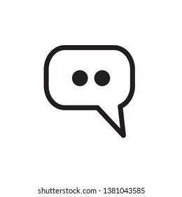 bubble speech icon design template
