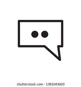 bubble speech icon design template