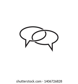 Bubble Speech icon design template. Trendy style, vector eps 10