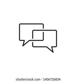 Bubble Speech icon design template. Trendy style, vector eps 10