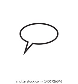 Bubble Speech icon design template. Trendy style, vector eps 10