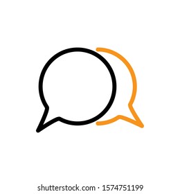 bubble speech icon design template