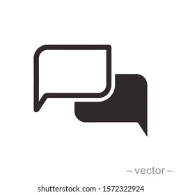 Bubble speech icon design trendy