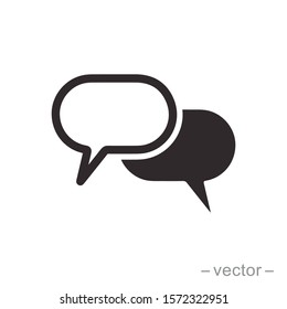 Bubble speech icon design trendy