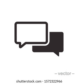 Bubble speech icon design trendy