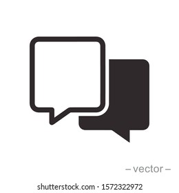 Bubble speech icon design trendy