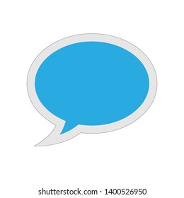 Bubble Speech Icon. Dialog, Conversation, Chat or Speak Illustration As A Simple Vector, Trendy Sign & Symbol for Design and Websites, Presentation or Application.