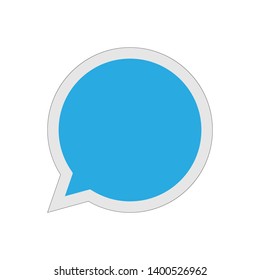 Bubble Speech Icon. Dialog, Conversation, Chat or Speak Illustration As A Simple Vector, Trendy Sign & Symbol for Design and Websites, Presentation or Application.