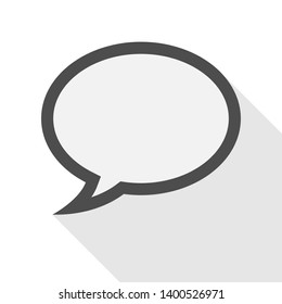 Bubble Speech Icon. Dialog, Conversation, Chat or Speak Illustration As A Simple Vector, Trendy Sign & Symbol for Design and Websites, Presentation or Application.