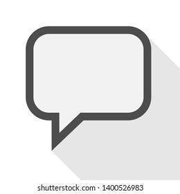 Bubble Speech Icon. Dialog, Conversation, Chat or Speak Illustration As A Simple Vector, Trendy Sign & Symbol for Design and Websites, Presentation or Application.