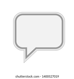 Bubble Speech Icon. Dialog, Conversation, Chat or Speak Illustration As A Simple Vector, Trendy Sign & Symbol for Design and Websites, Presentation or Application.