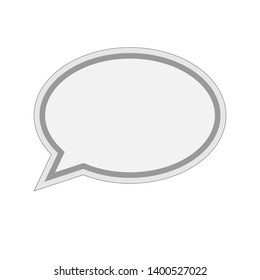Bubble Speech Icon. Dialog, Conversation, Chat or Speak Illustration As A Simple Vector, Trendy Sign & Symbol for Design and Websites, Presentation or Application.
