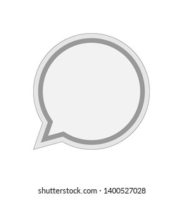 Bubble Speech Icon. Dialog, Conversation, Chat or Speak Illustration As A Simple Vector, Trendy Sign & Symbol for Design and Websites, Presentation or Application.