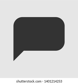 Bubble Speech Icon. Dialog, Conversation, Chat or Speak Illustration Presented in Glyph Style As A Simple Vector, Trendy Sign & Symbol for Design and Websites, Presentation or Application.