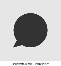 Bubble Speech Icon. Dialog, Conversation, Chat or Speak Illustration Presented in Glyph Style As A Simple Vector, Trendy Sign & Symbol for Design and Websites, Presentation or Application.