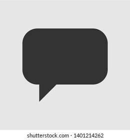 Bubble Speech Icon. Dialog, Conversation, Chat or Speak Illustration Presented in Glyph Style As A Simple Vector, Trendy Sign & Symbol for Design and Websites, Presentation or Application.