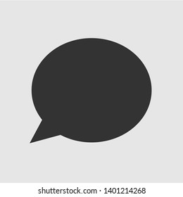 Bubble Speech Icon. Dialog, Conversation, Chat or Speak Illustration Presented in Glyph Style As A Simple Vector, Trendy Sign & Symbol for Design and Websites, Presentation or Application.