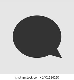 Bubble Speech Icon. Dialog, Conversation, Chat or Speak Illustration Presented in Glyph Style As A Simple Vector, Trendy Sign & Symbol for Design and Websites, Presentation or Application.