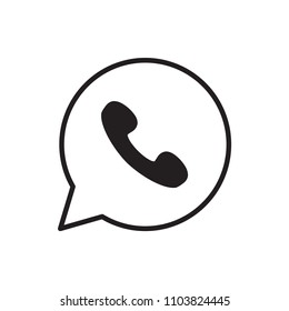 Bubble speech icon flat vector simple isolated illustration signage template design trendy