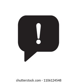 Bubble speech icon flat vector template design trendy