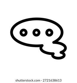 Modelo de design de vetor de ilustração de ícone de fala de bolha
