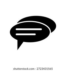 Icono de discurso de burbuja ilustración Vector diseño Plantilla