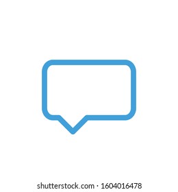 Bubble speech icon. Line design template