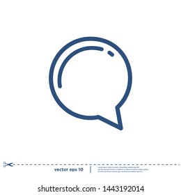 bubble speech icon logo design element