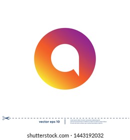bubble speech icon logo design element