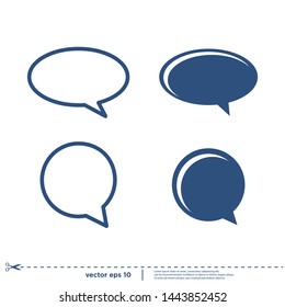 bubble speech icon logo design element