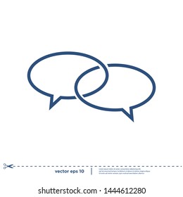 bubble speech icon logo design element