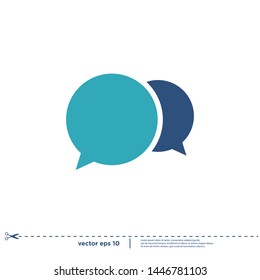 bubble speech icon logo design element