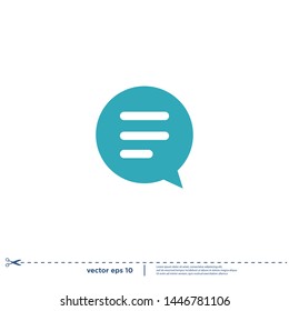 bubble speech icon logo design element