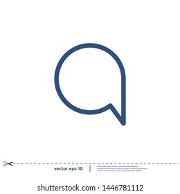 bubble speech icon logo design element