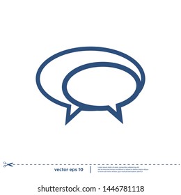 bubble speech icon logo design element