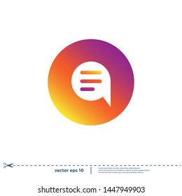 bubble speech icon logo design element