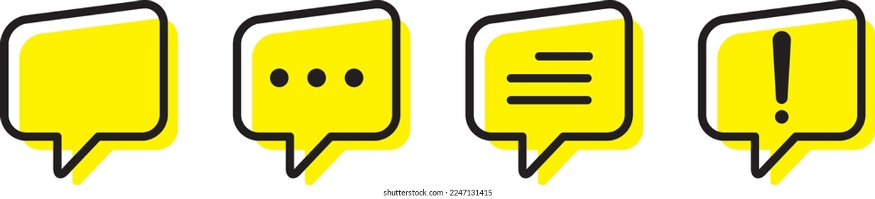 Bubble speech icon. Bubble message icon, vector illustration