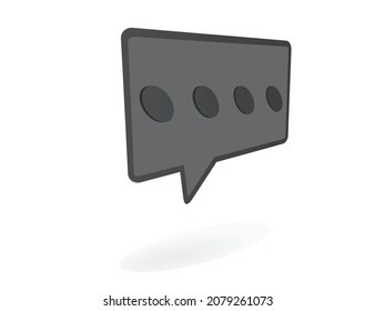 Textfeld Sprachsymbol Vektorgrafik