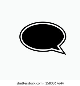 Bubble Speech Icon. Speak Up Symbol for Design, Presentation, Website or Apps Elements - Vector.  Logo Template.