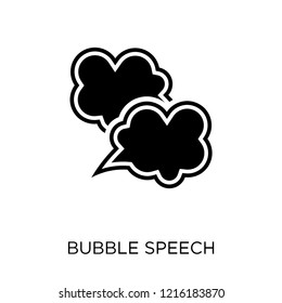 Bubble speech icon. Bubble speech symbol design from Web navigation collection. Simple element vector illustration on white background.