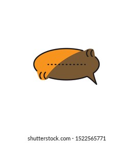 bubble speech icon, symbol design template