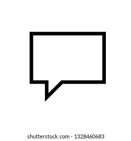 Bubble Speech Icon. Talk & Chat 
Illustration As A Simple Vector Sign & Trendy Symbol for Design and Websites, Presentation or Mobile Application. Conversation 
Flat & Trendy Logo Template.