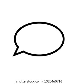 Bubble Speech Icon. Talk & Chat 
Illustration As A Simple Vector Sign & Trendy Symbol for Design and Websites, Presentation or Mobile Application. Conversation 
Flat & Trendy Logo Template.