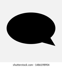 Bubble Speech Icon. Talk & Chat Sign or Conversation Vector, Symbol for Design, Presentation, Website or Apps Elements.