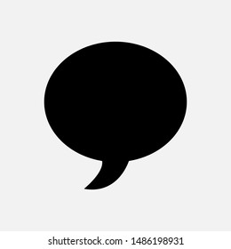 Bubble Speech Icon. Talk & Chat Sign or Conversation Vector, Symbol for Design, Presentation, Website or Apps Elements.