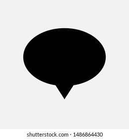 Bubble Speech Icon. Talk & Chat Sign or Conversation Vector, Symbol for Design, Presentation, Website or Apps Elements.
