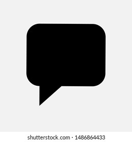 Bubble Speech Icon. Talk & Chat Sign or Conversation Vector, Symbol for Design, Presentation, Website or Apps Elements.