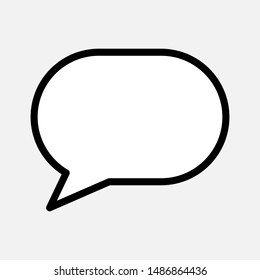Bubble Speech Icon. Talk & Chat Sign or Conversation Vector, Symbol for Design, Presentation, Website or Apps Elements.